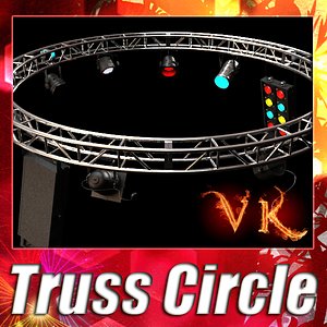 Truss + 4 stage lights - High detailed.