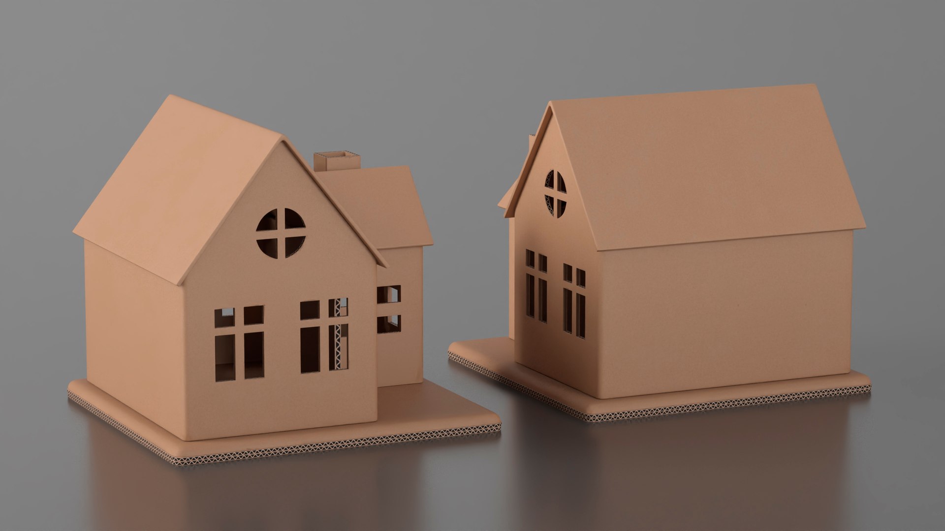 3D Cardboard Miniature House - TurboSquid 2207730