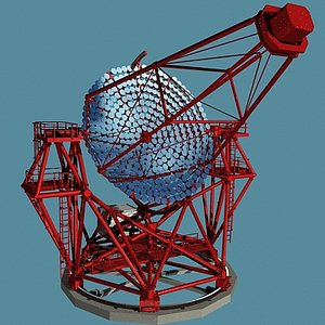 satellite telescope 3d model