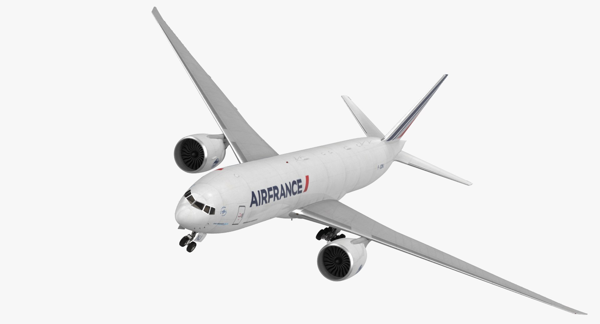 Boeing 777 Freighter Air France 3D Model preview