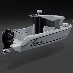 3D Arvor 805 Sportsfish PILOTHOUSE  Motor Yacht 3D model model