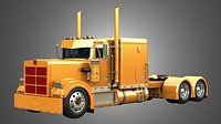 57P Semi Truck - Low Roof Sleeper Truck - Custom Version