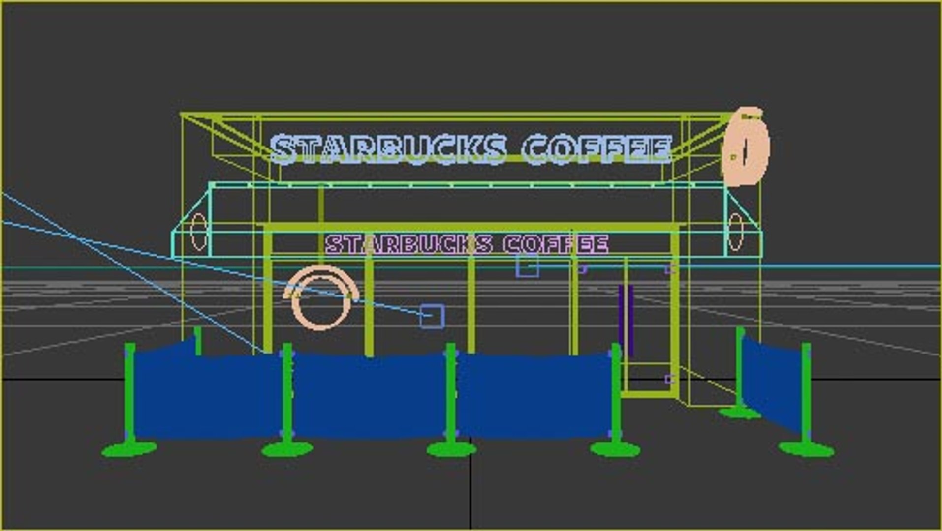 3. Starbucks Coffee cup holder, 3D CAD Model Library