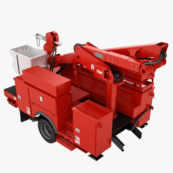 3D Articulating Bucket Truck Back Part 03 TurboSquid 2002514