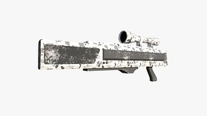 Anti-Drone Sniper Gun I07 - SciFi Jamming Weaponry