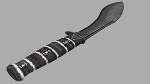 3d kukri knife model