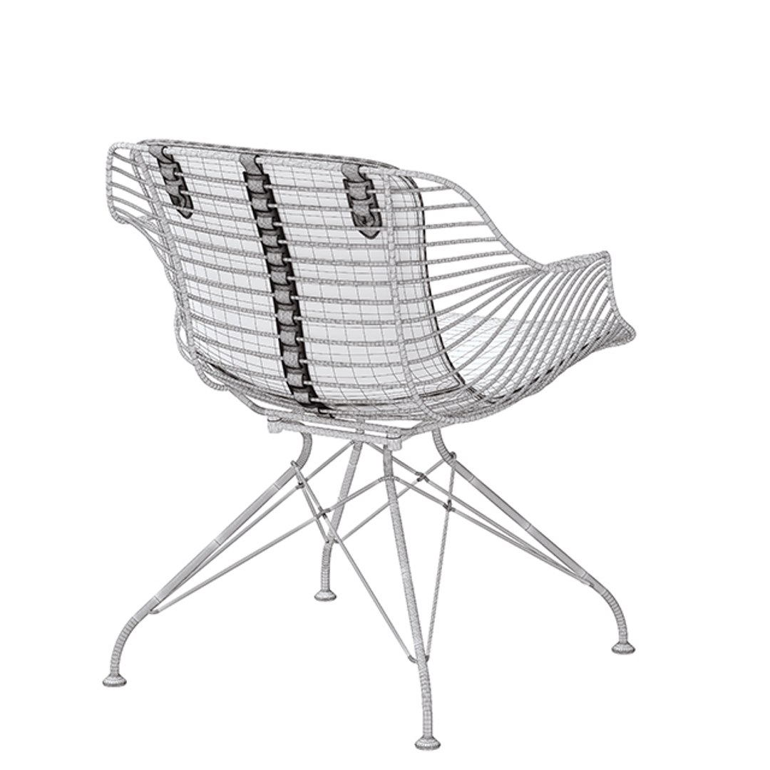 Wire Chair Model - TurboSquid 1427316