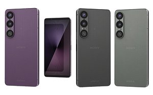 3D model Sony Xperia 1 VII All Colors Low Poly