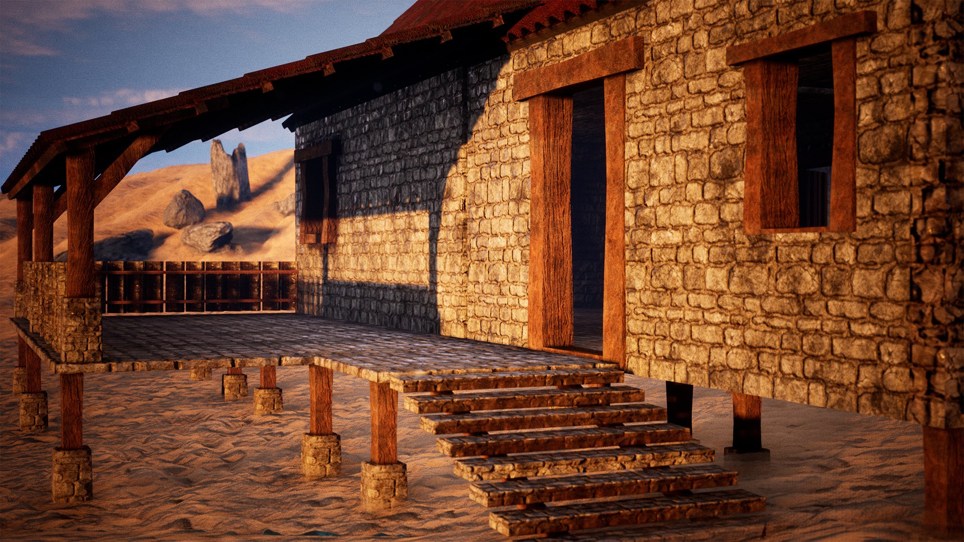 3D model Modular Stone House 30 Assets - TurboSquid 2109592