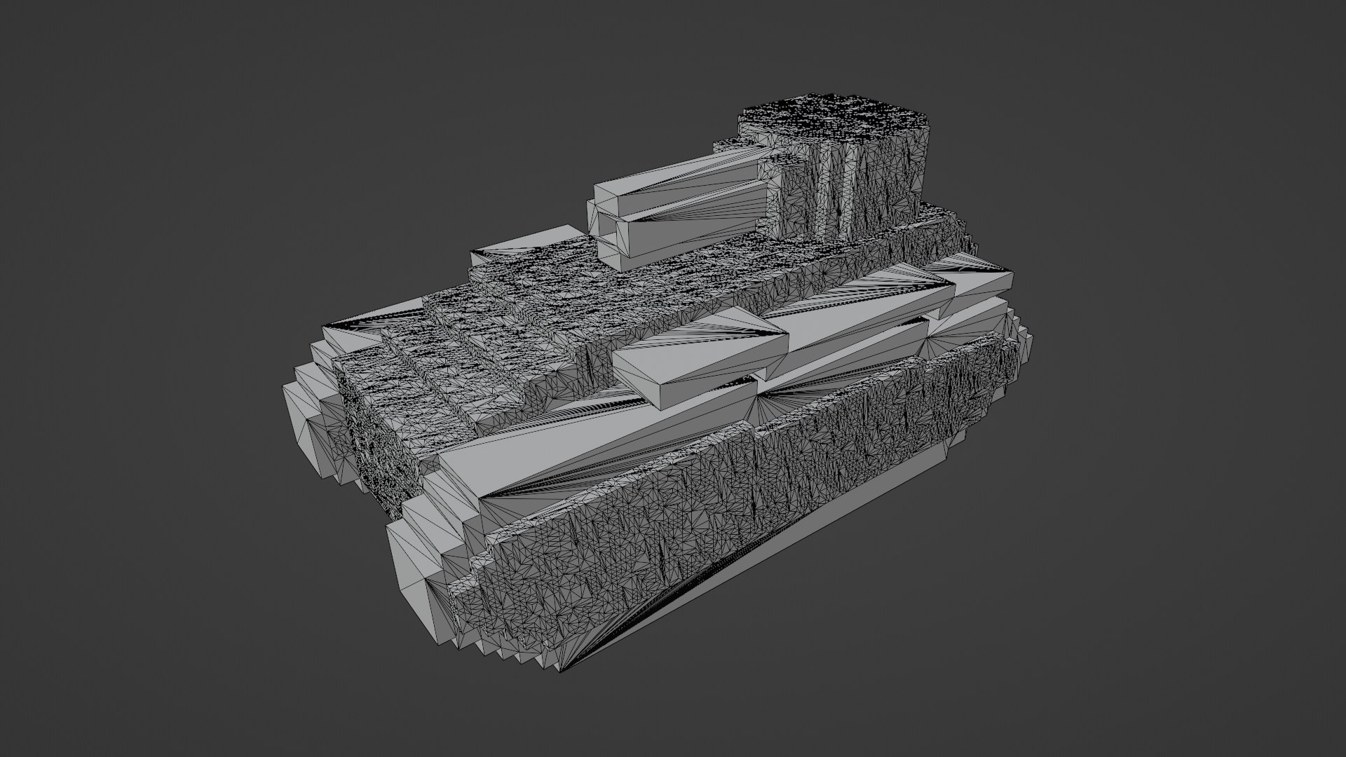 3D Voxel Tank Model - TurboSquid 1950649