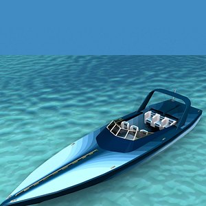 Phazer 38 Cigarette Boat V07 3D model