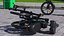 Batteria rimovibile E Bike nera piegata