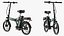 Batteria rimovibile E Bike nera piegata