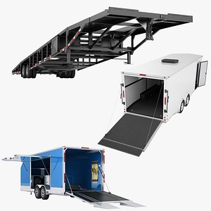 Car Hauler Trailer Collection 02