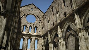 roofless san galgano 3d 3ds