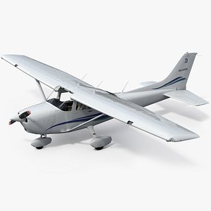 3D cessna skyhawk 172 model