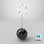 Pool Ball Keychain PBR model