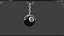 Pool Ball Keychain PBR model