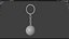 Pool Ball Keychain PBR model