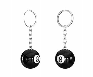 Pool Ball Keychain PBR model