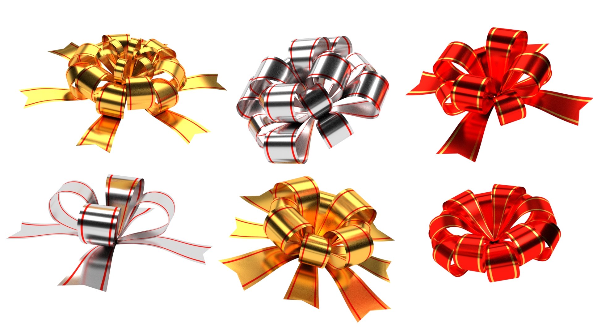 Gift Bows 3D Model - TurboSquid 1479756