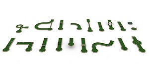 Mini-golf pack 3D model