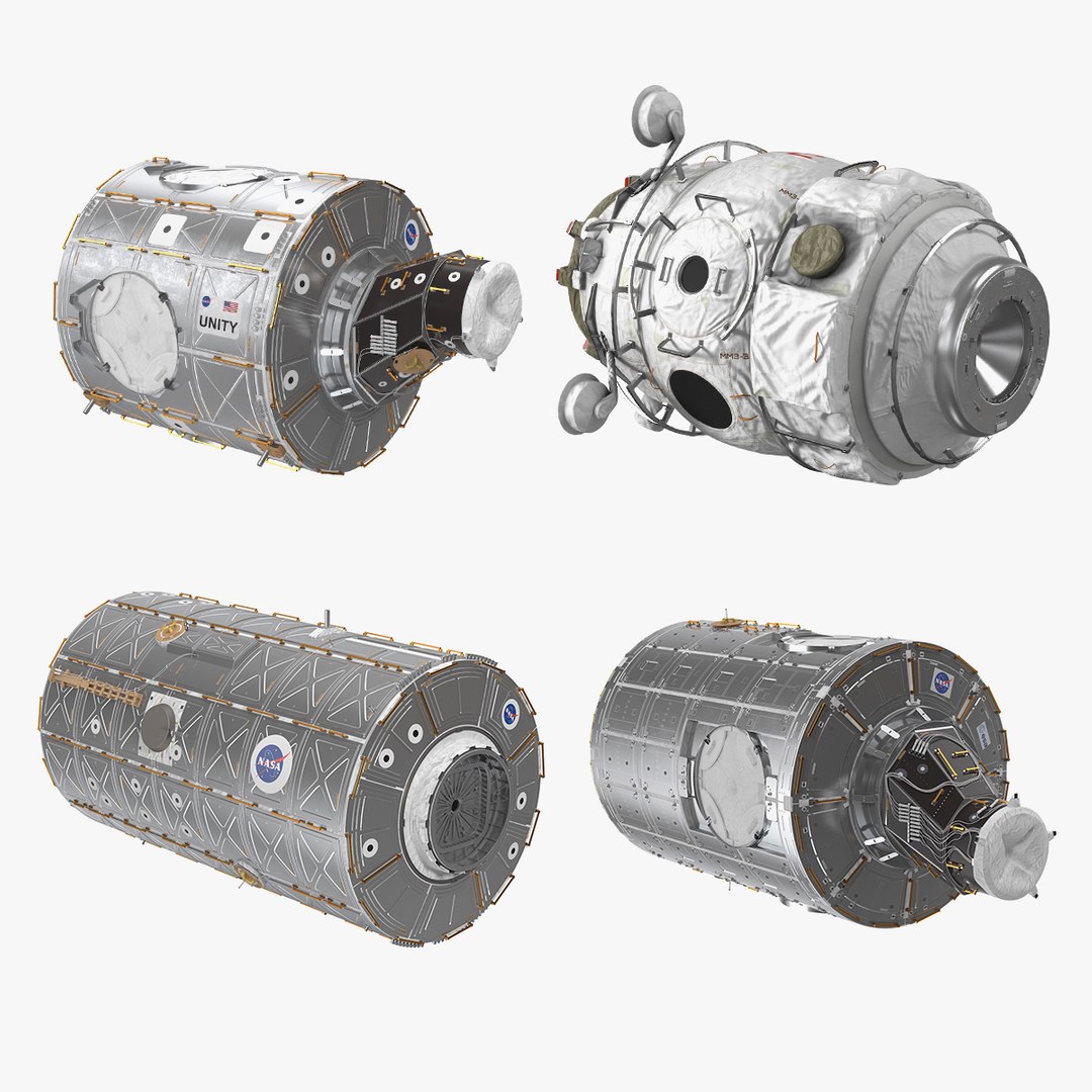 ISS Modules Collection 2 3D model preview
