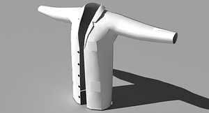 Male lab coat (front open)