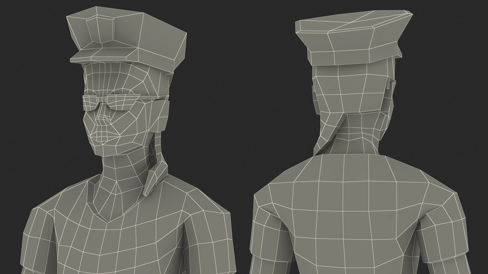 Low Poly Policewoman 3D https://p.turbosquid.com/ts-thumb/ls/NPSyFk/vw/low_poly_policewoman_020/jpg/1706784537/1920x1080/fit_q87/70b7030e5bb17f2f6d3ebf704b6eb9ee2cec9c03/low_poly_policewoman_020.jpg