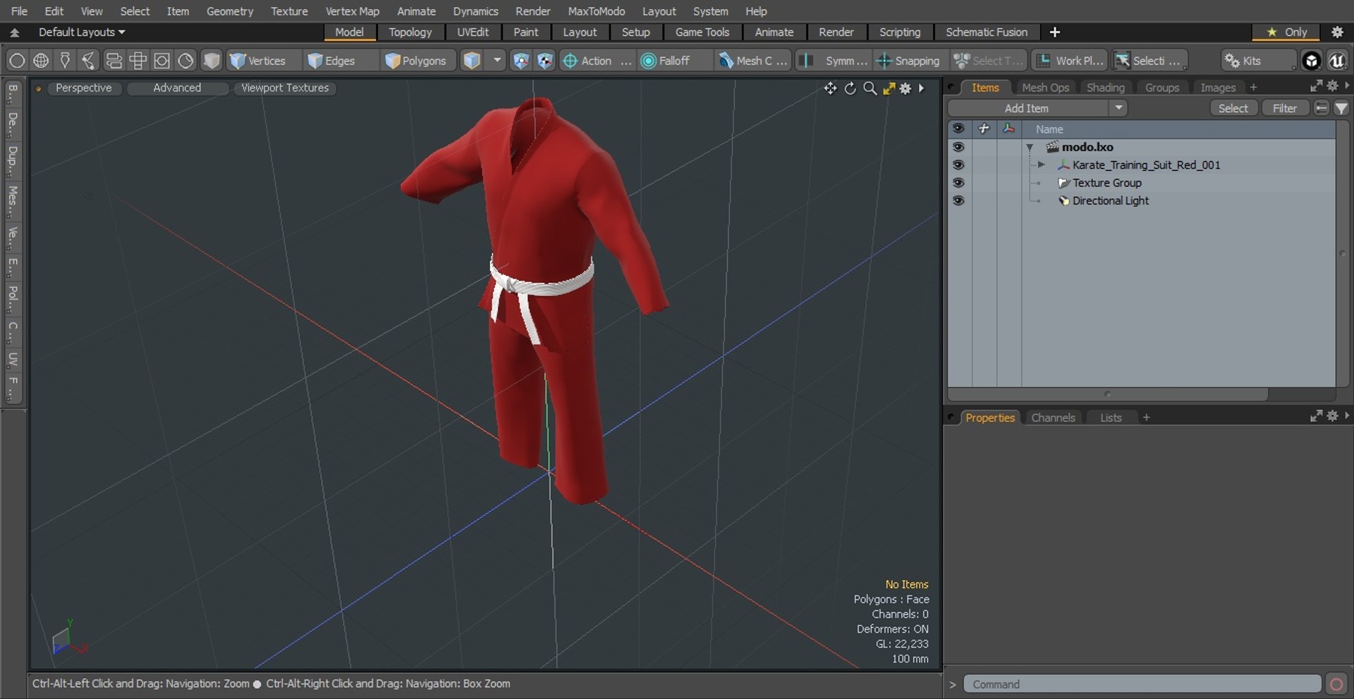 3D Karate Training Suit Red - TurboSquid 1956101