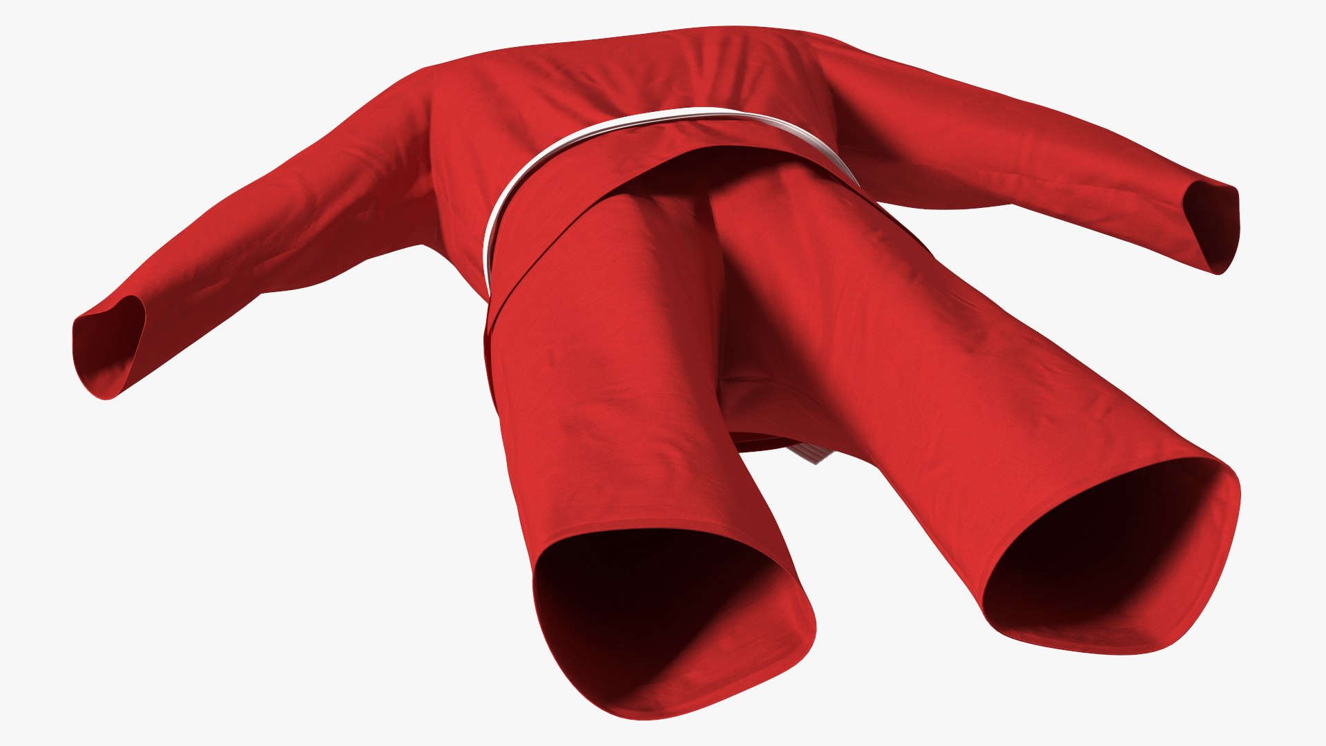 3D Karate Training Suit Red - TurboSquid 1956101