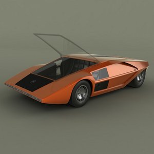 obj lancia stratos zero concept