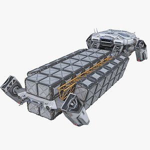 Sci-fi Cargo Ship Spaceship
