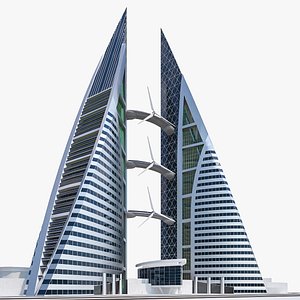 3D Bahrain World Trade Center model