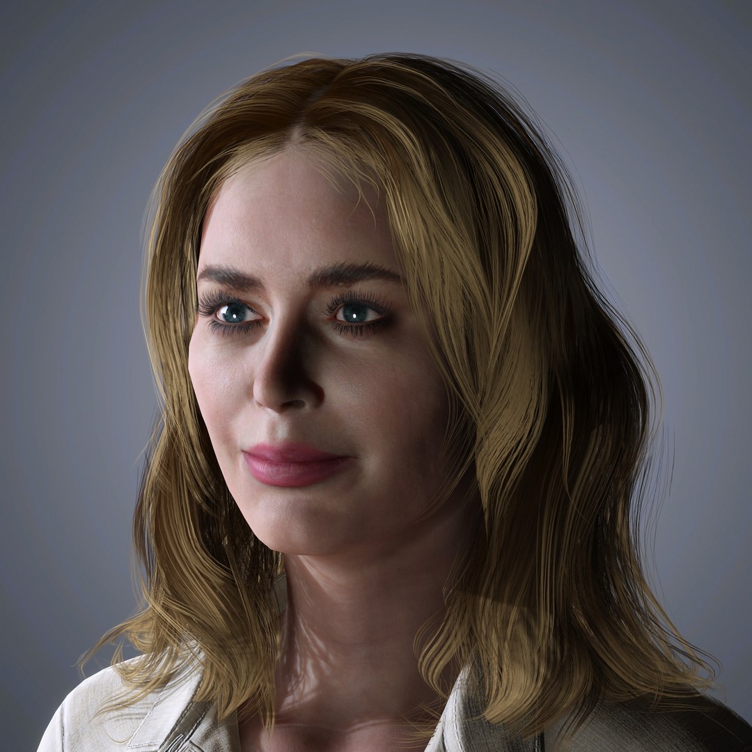Emily Blunt Character 3D Model Low-poly Model - TurboSquid 2293844
