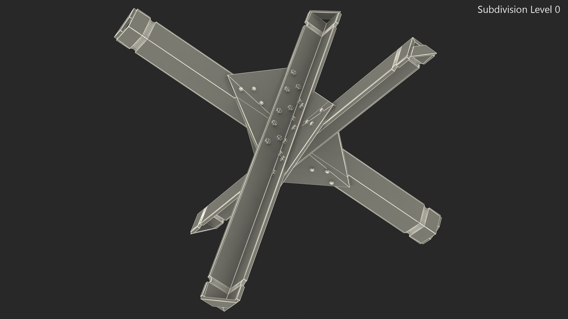 3D czech hedgehog anti tank - TurboSquid 1606758
