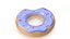 Flutuador de piscina gigante gigante azul donut