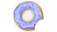 Flutuador de piscina gigante gigante azul donut