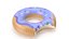 Flutuador de piscina gigante gigante azul donut