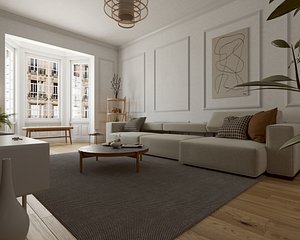 Living Room No1 3D model