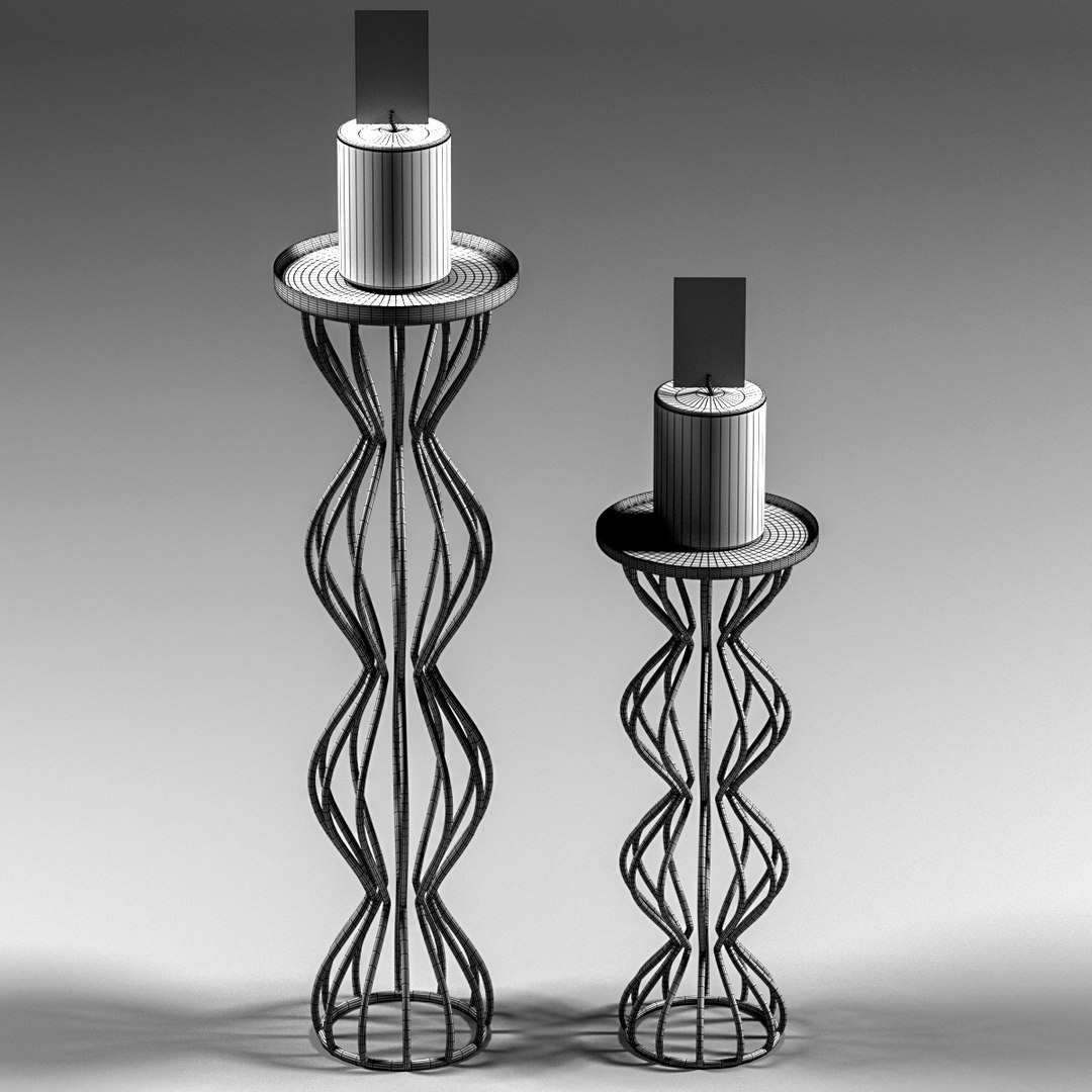 Modern Candlesticks 3D Model - TurboSquid 1480914