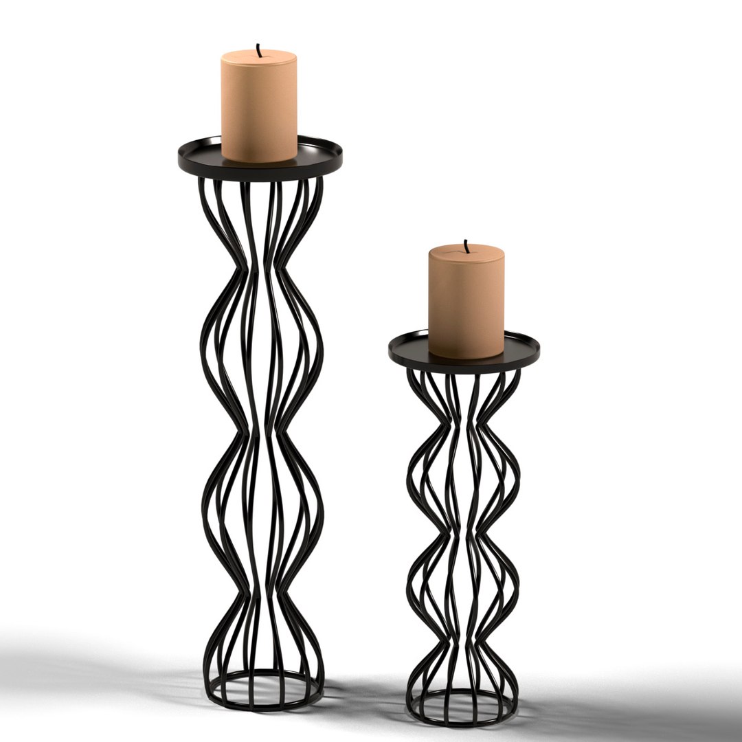 Modern Candlesticks 3D Model - TurboSquid 1480914