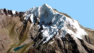 3D model Mountain landscape