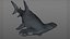 Hammerhead Shark Rigged L593