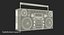 3D portable cassette boombox