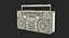 3D portable cassette boombox