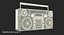 3D portable cassette boombox