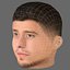 Ruben Dias Head - Низкополигональная голова для игры Low-poly
