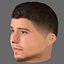 Ruben Dias Head - Низкополигональная голова для игры Low-poly