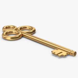 3D Gold Key model